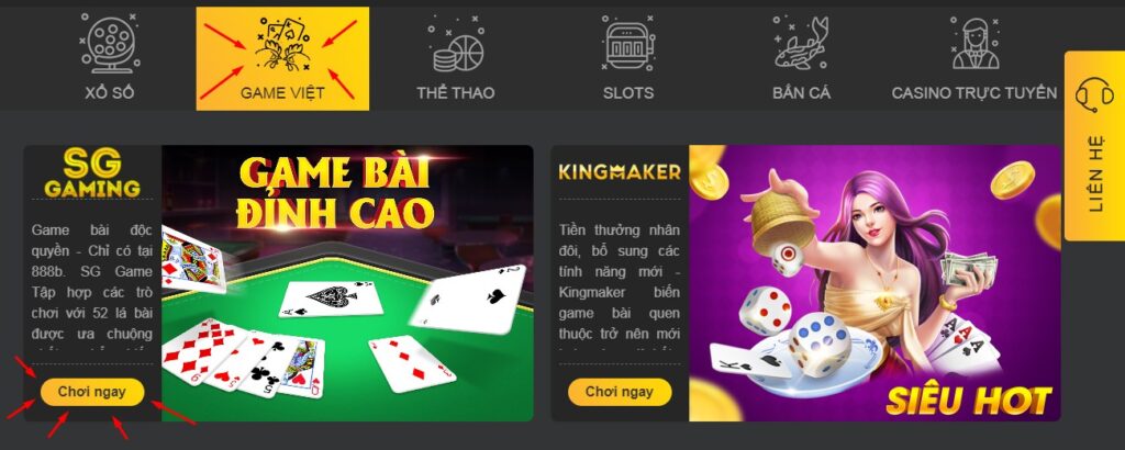 Hướng dẫn chơi bầu cua cá cọp trên 888b