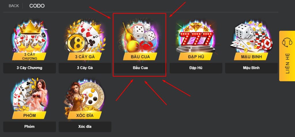 Hướng dẫn chơi lắc bầu cua tại 888b