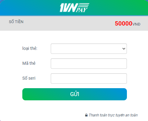 Nạp tiền tại nhà cái 888b qua thẻ cào