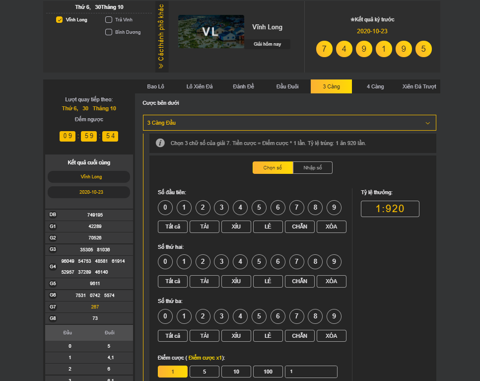 3 càng trong lô đề 888b