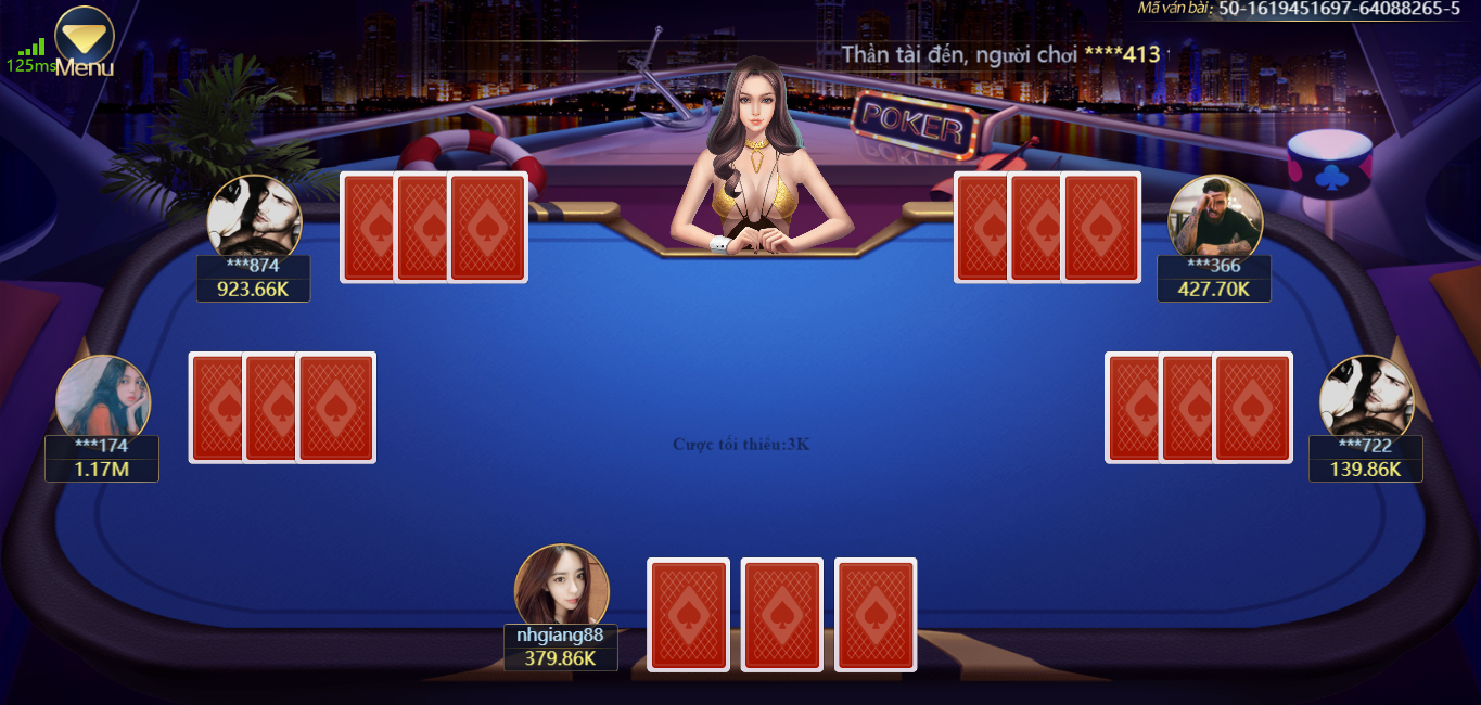 Chia 3 lá để bắt đầu bài cào