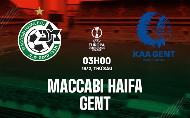 Gent với Maccabi Haifa